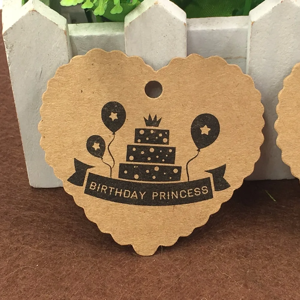 200 шт./лот с днем рождения Подарочные бумажные карточки ручной работы свадебные