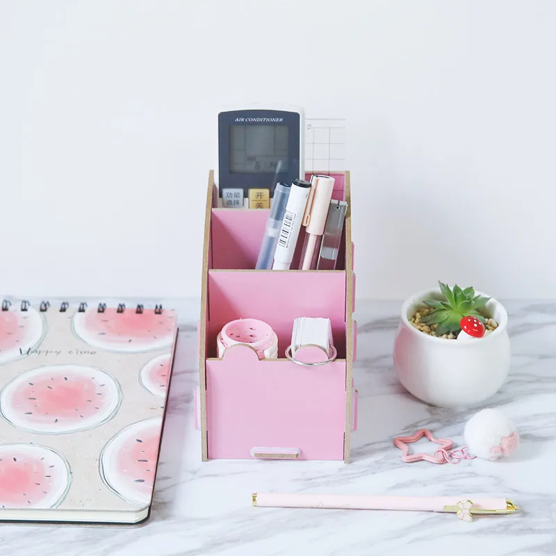 Креативный деревянный ящик для хранения цветной пульт дистанционного