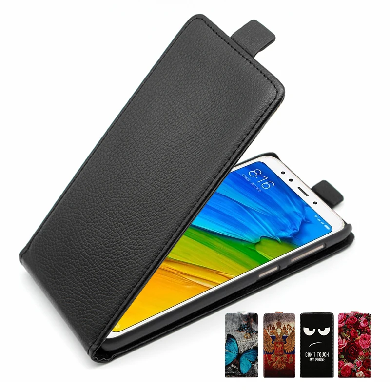 Роскошные Флип кожаный чехол для Xiaomi Redmi Note 5 Pro Чехол телефона с откидной крышкой