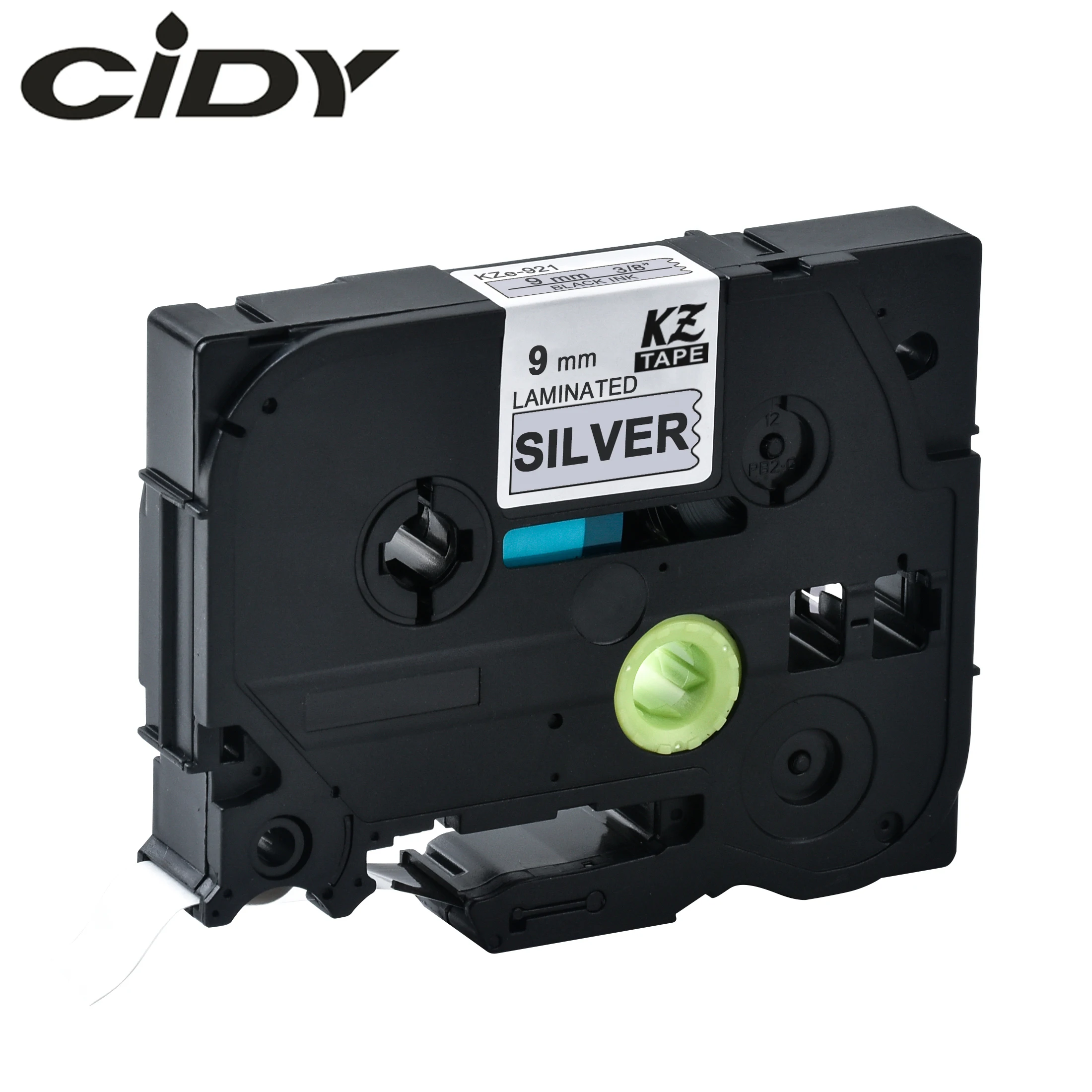 CIDY Tze 921 Tz921 Black on silver Laminated Compatible P touch 9mm tze-921 tz-921 tze921 Label Tape Cassette Cartridge | Компьютеры и
