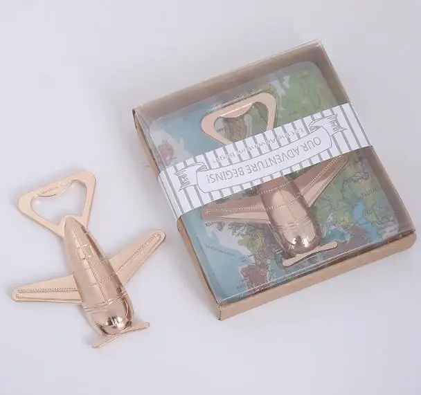 Bestellen 10 Teile/los Hochzeit Ehe Hochzeit Geschenke Hubschrauber Flasche Opener Legierung Flugzeug Bier