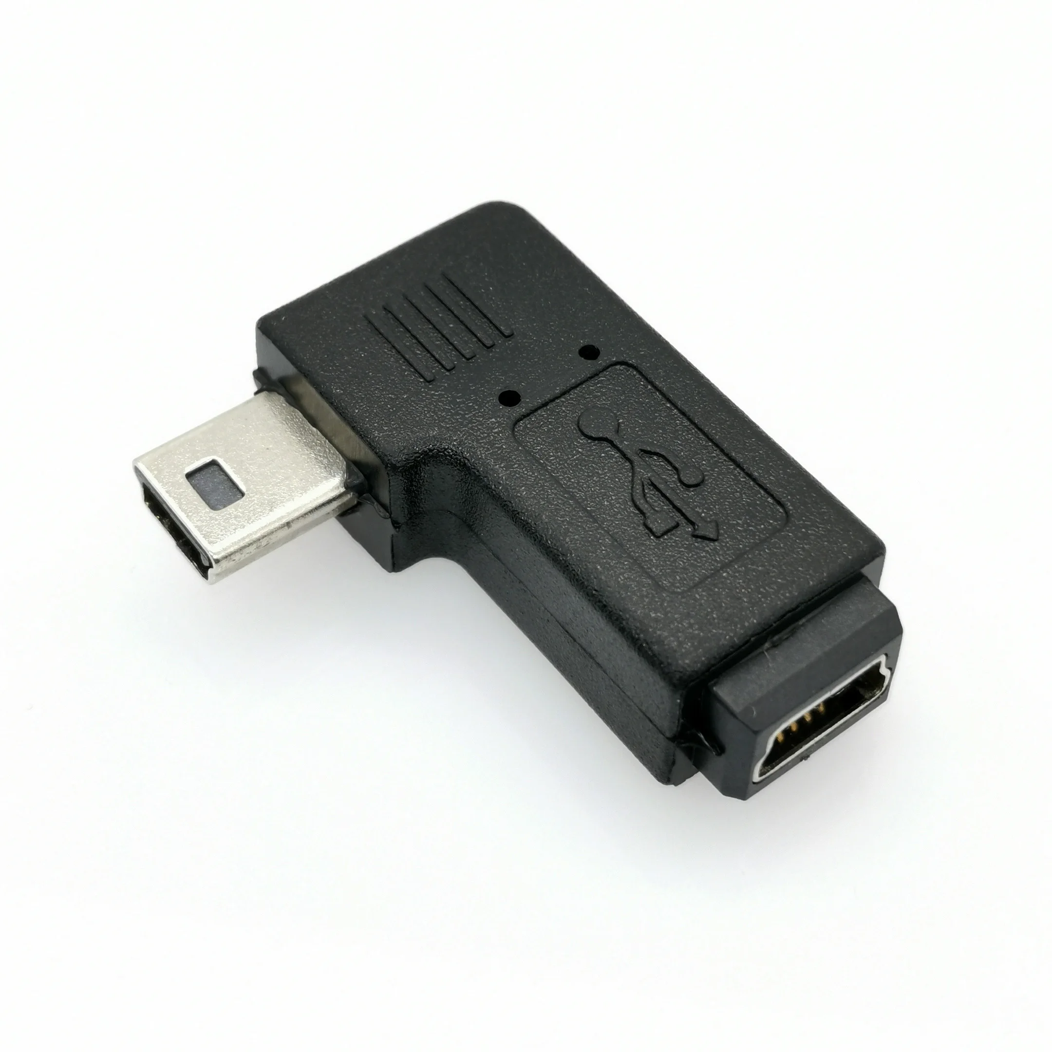 

Mini USB 2.0 5P Male to Female M - F extension adapter 90 degree left & right angled