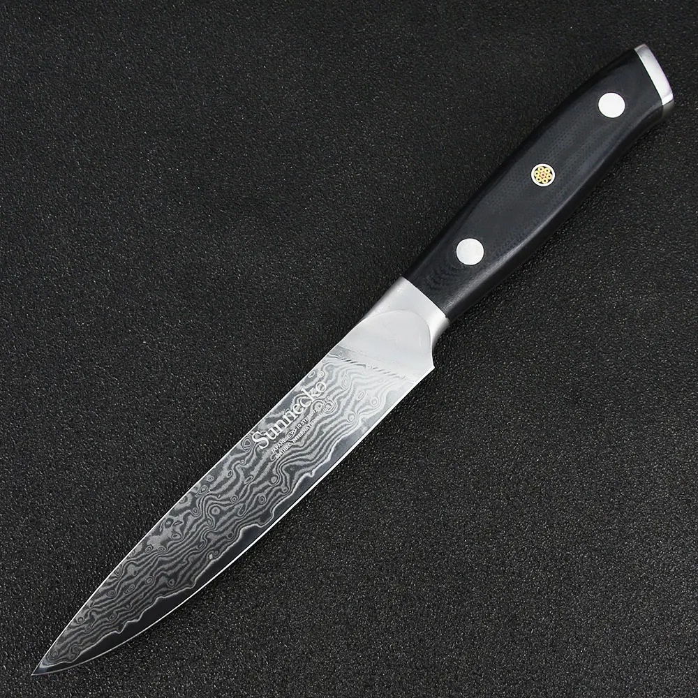 Sunnecko 3 шт. японский VG10 Дамасская сталь набор ножей 7 "Santoku 5" утилита 5 "для