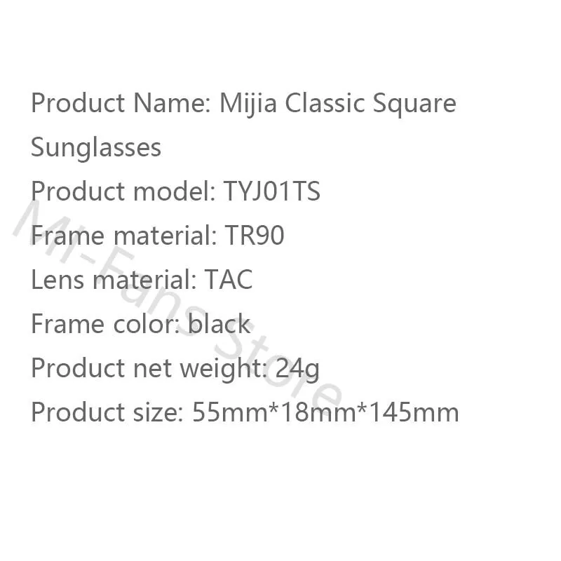 Новые Xiaomi Mijia классические квадратные солнцезащитные очки/про нейлон поляризованные/Пилот солнцезащитные очки для наружного путешествия мужчины женщины Анти-УФ без винтов