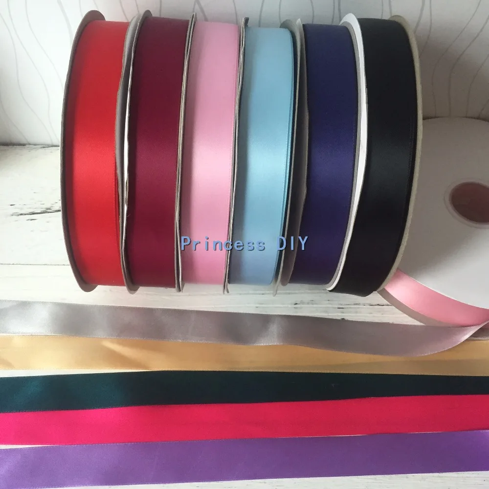 Высококачественная атласная лента 1 '✥ мм 10 ярдов/партия многоцветная для