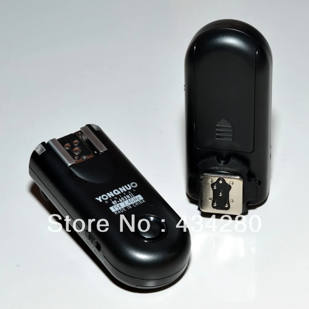 Триггер вспышки Yongnuo RF603II для D4 D3x D3s D3 D2x D2 D800E D800 D700 D300s D300 D200 D100 N90s F5 F6 F100 S5 S3|yongnuo flash