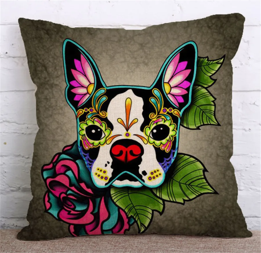 С милым мультипликационным принтом в стиле поп арт &quotБульдог&quot трусы боксеры с