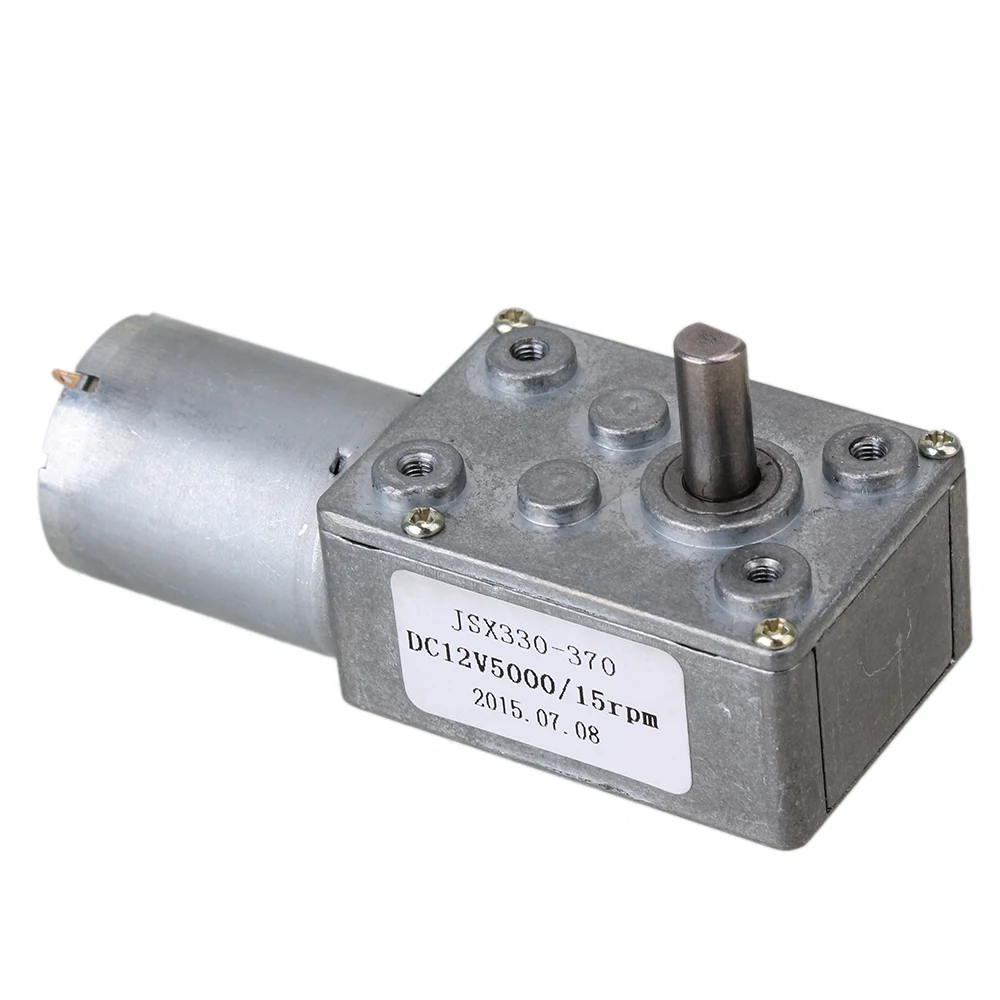NEW HOT 12V 15rpm Worm Turbo Gear Motor Right Angle DC Metal Gearbox | Обустройство дома