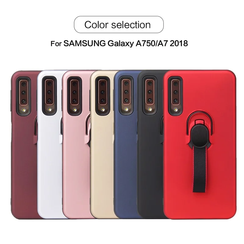 Чехол для Samsung Galaxy A7 2018 чехол кольцо на палец подставка магнитный ремешок мягкий