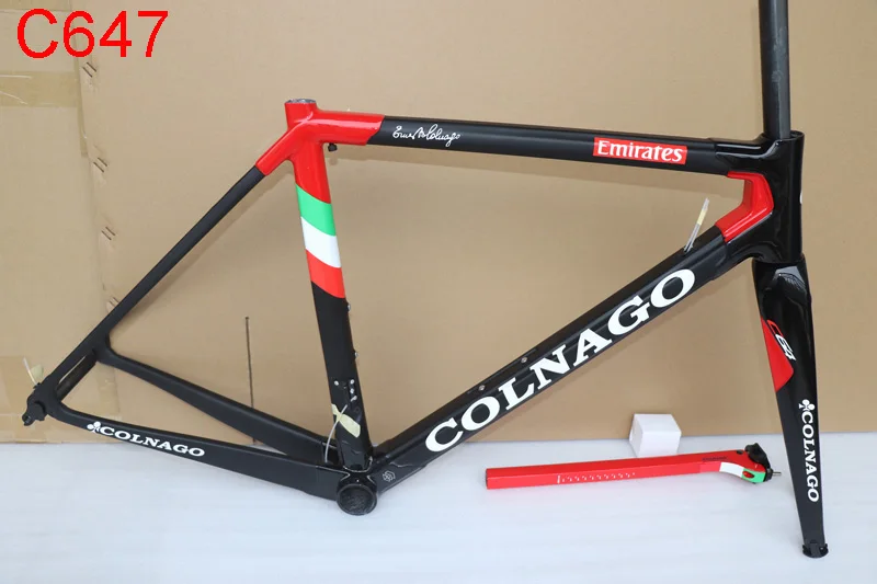 Colnago C64 углеродный шоссейный велосипед рама прямое Крепление тормоза, углеродный руль для велосипеда рамка, больше цветов доступны дороги углерода Комплект