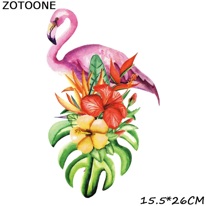17 ZOTOONE DIY нашивка в виде птицы, наклейки для одежды цветок железо на патчи аппликация вышивка теплопередача термоколлагенты футболка - Цвет: 17