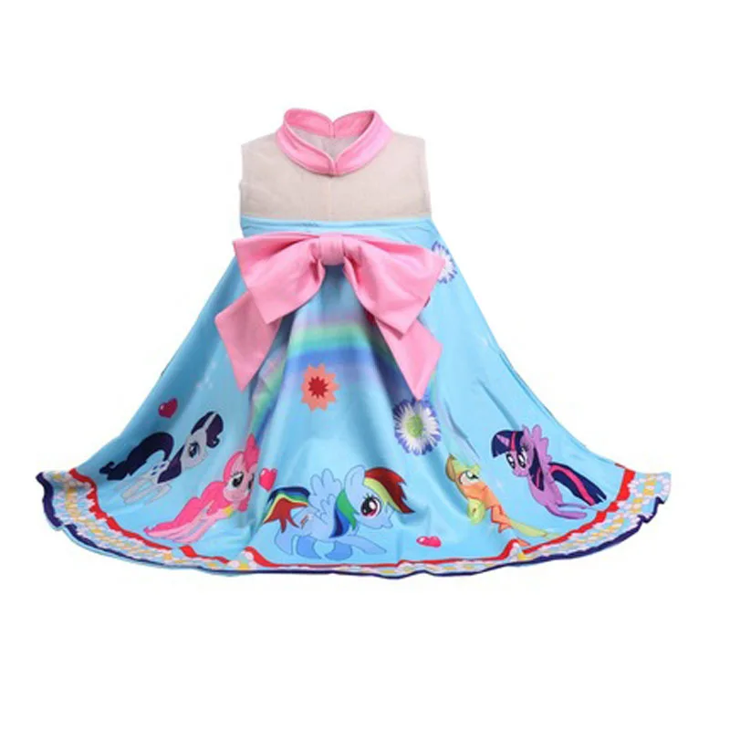 Детский костюм единорога вечернее платье одежда для маленьких девочек принцессы