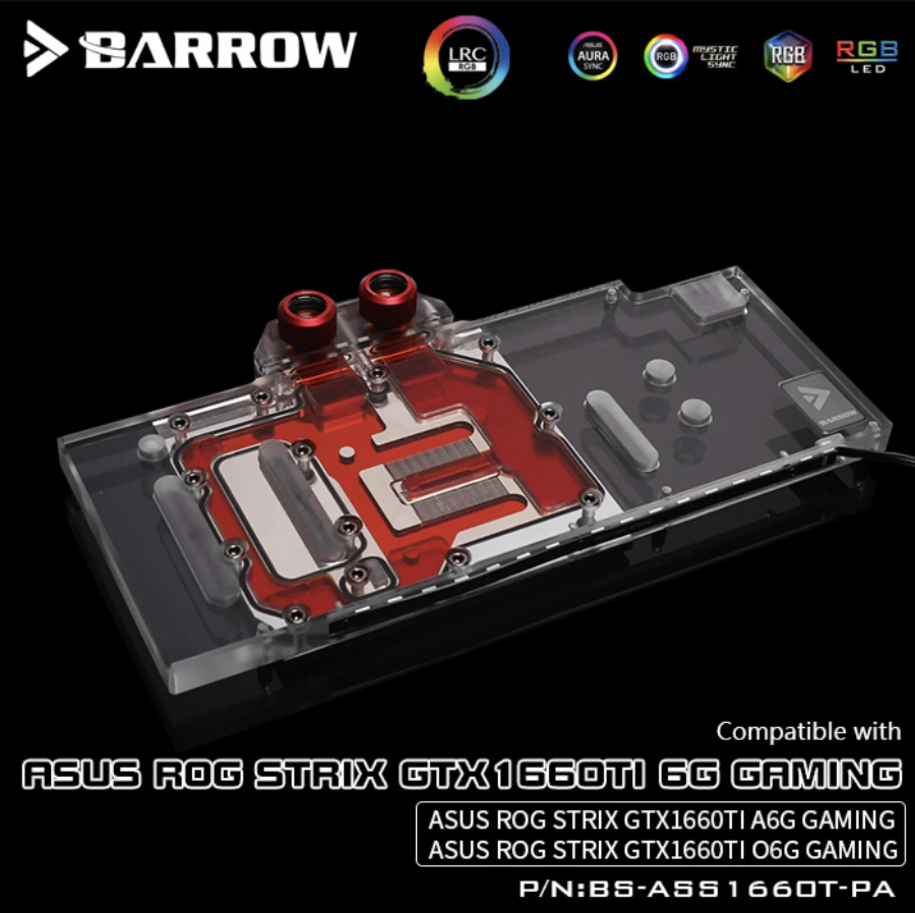 Barrow BS ASS1660T PA полноэкранная графическая карта блоки водяного охлаждения для Asus Rog