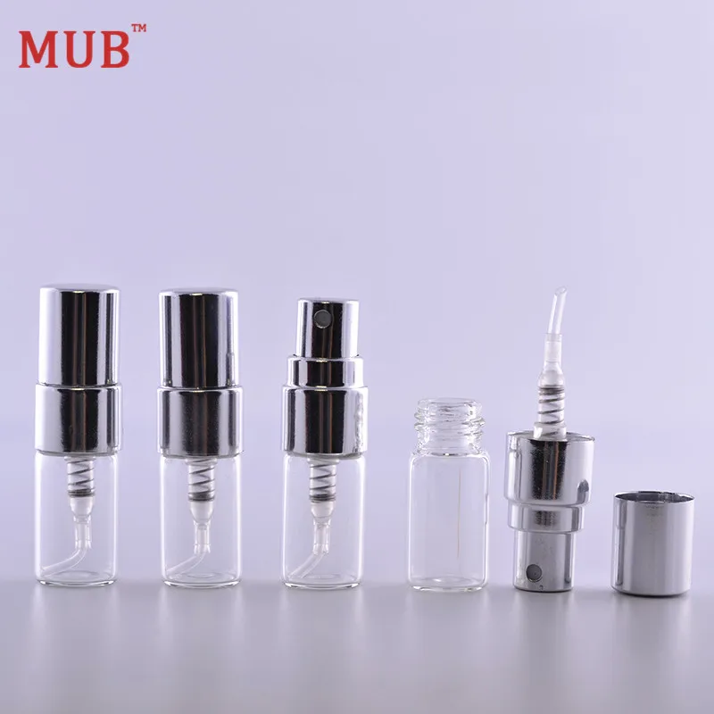 MUB - 100 шт. портативная 2 мл алюминиевая бутылка-распылитель распылитель для духов