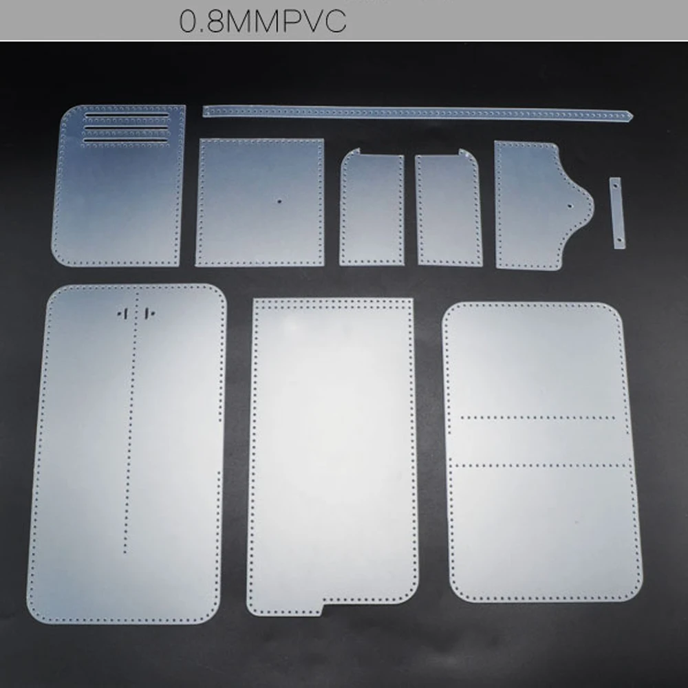 DIY маленький женский складной кошелек из ПВХ шаблон набор шаблонов для