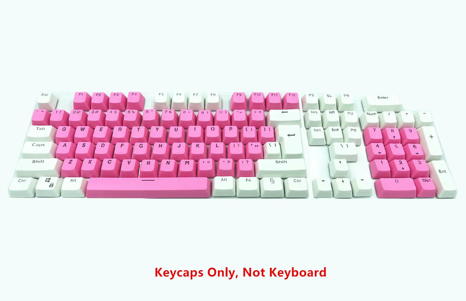 87/104 ключей розовый белый PBT Doubleshot с подсветкой ключ крышка s ANSI OEM для вишни MX