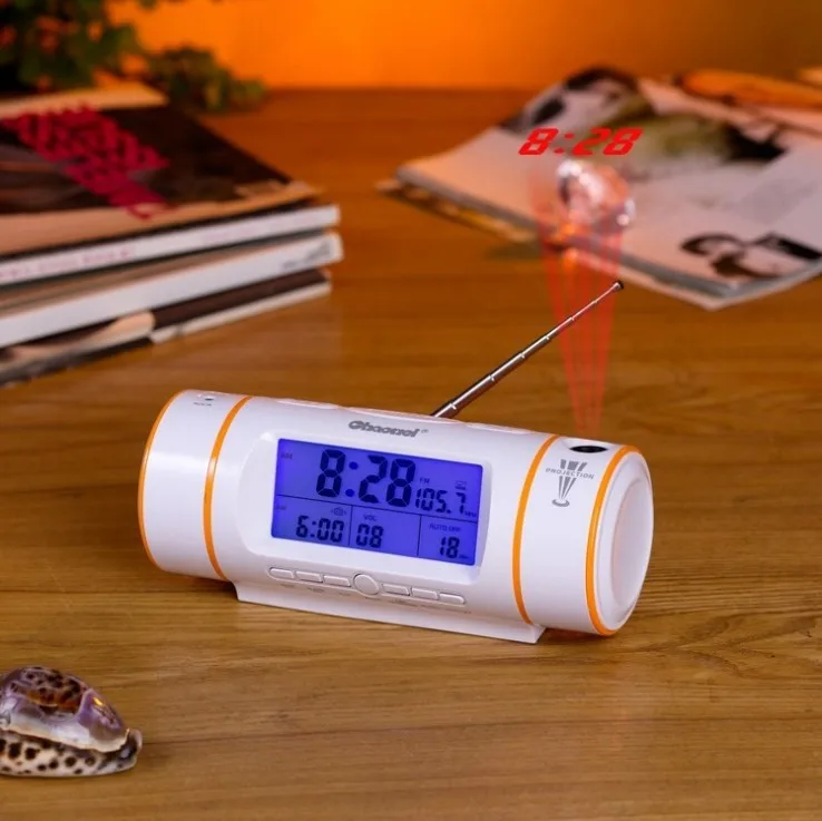 2017FM радио часы Проекции Аплодисменты Звук Контролируется стиль 3 цветов