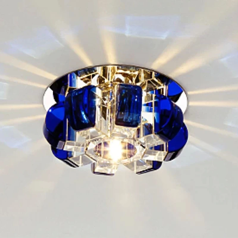 Современные хрустальные светодиодные потолочные светильники лампы на потолок
