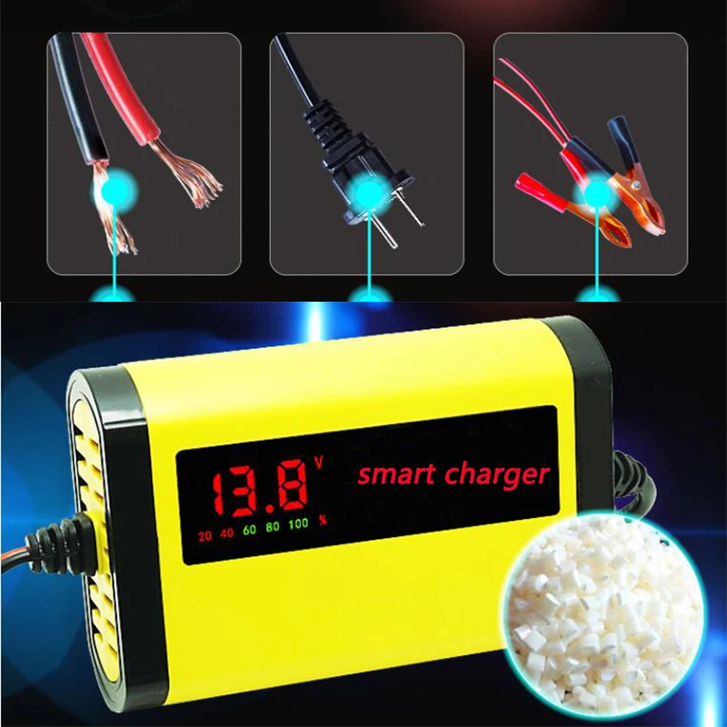 12 V 2A ЖК дисплей мотоцикл/e велосипед Смарт свинцово кислотный аккумулятор