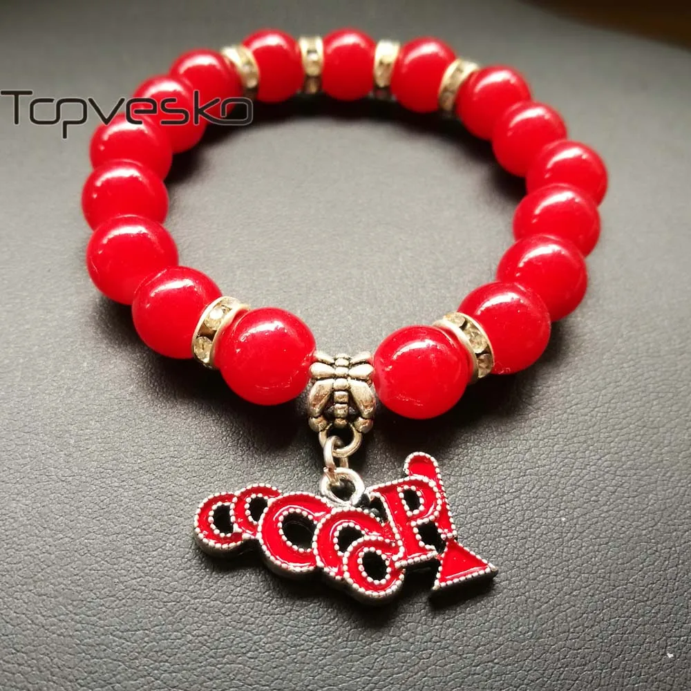 Topvesko DST AEO новые ювелирные изделия ручной работы Esty 1913 Delta Sigma Theta Oo-oop Шарм Красный бисера браслет ювелирные изделия