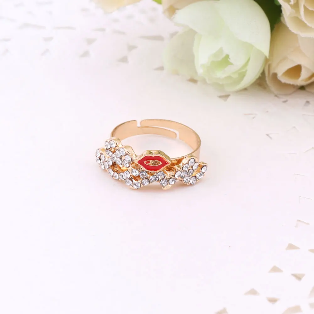 Женские аксессуары ювелирный набор милые красные губы любовь большая буква