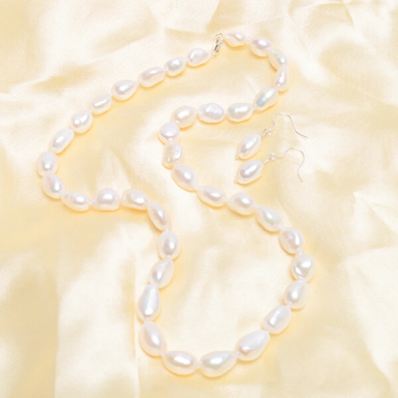 Женские серьги из натурального пресноводного жемчуга ASHIQI ожерелье настоящего 925