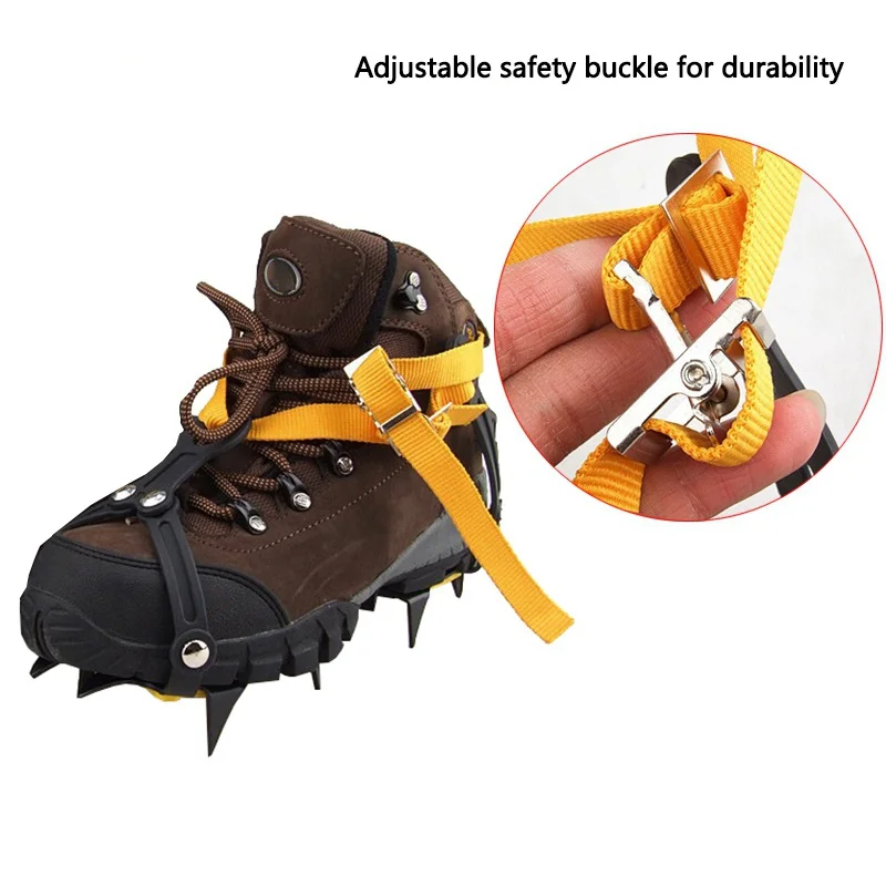 1 Pair Skiing Climbing Bundled Crampons Professional 10-point extension-type Manganese Steel Ice Gripper Snow Board | Спорт и