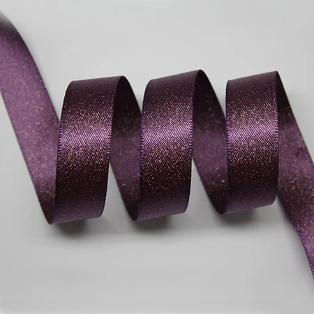 amethyst 473 YAMA золотисто-фиолетовая атласная лента 3 мм, 1/8 дюйма, 500 ярдов/рулон для вечерние, свадебные украшения ручной работы, розовые цветы, подарки - Цвет: amethyst 473
