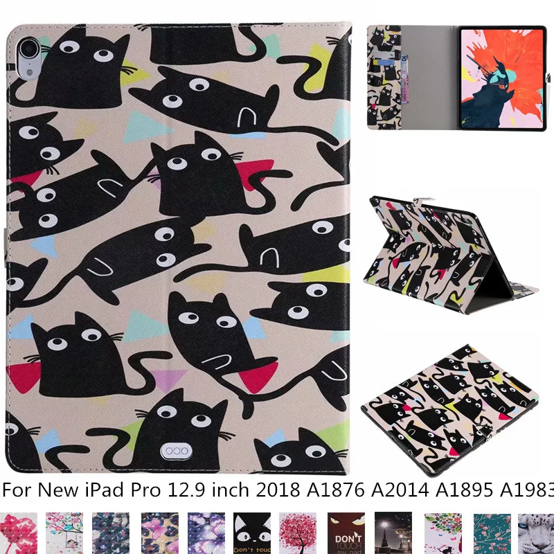 

Чехол для iPad Pro 12,9 2018 чехол Funda для нового iPad Pro 12,9 дюйма 2018 A1876 A2014 A1895 A1983 Детские чехол с крышкой и узором в виде ракушки + ручка