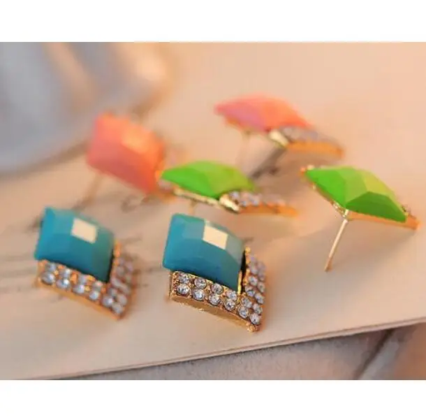 EY388 панковские готические Винтажные серьги из сплава с геометрическим рисунком