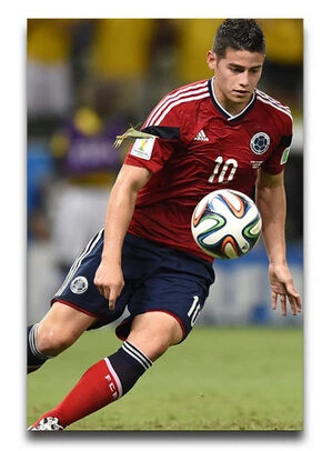 Обои джеймса родригес Горячей игрока в 2014 Ретро поли клей плакат Современный HD