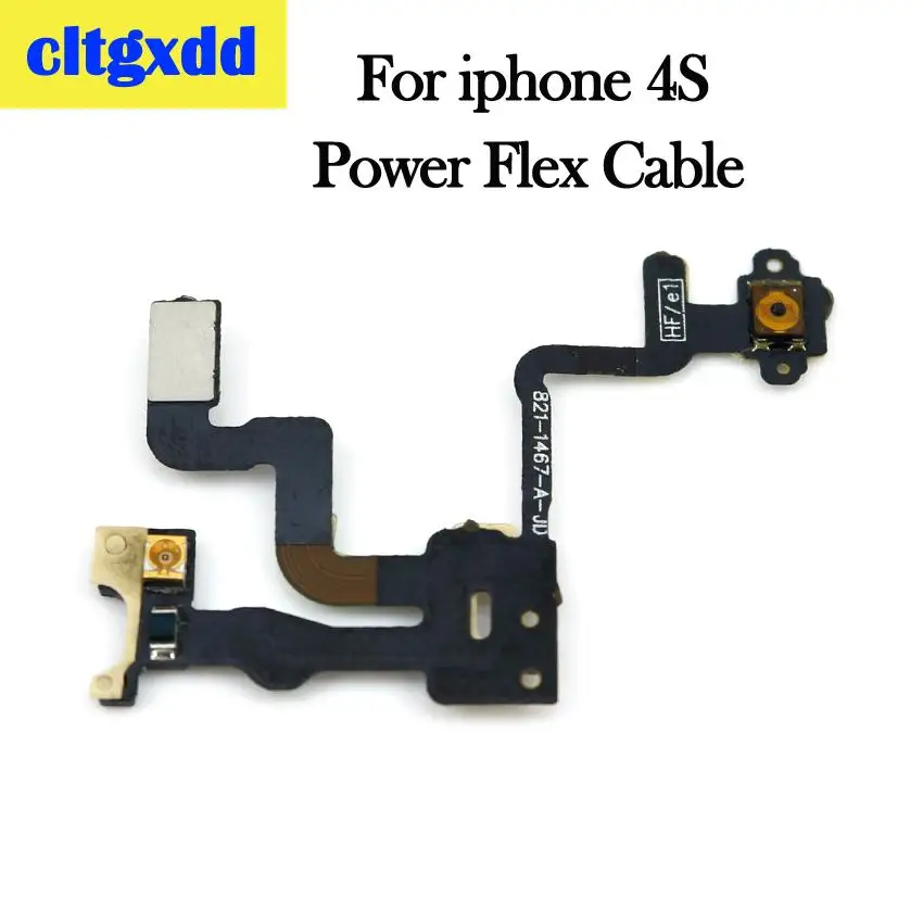 For iphone 4S power Cltgxdd для iPhone 4, 4S, 5, 5S, 5C, 6, 6S Plus кнопка регулировки громкости источник энергии переключатель на кнопку выключения ключ гибкий кабель, сменные детали - Цвет: For iphone 4S power