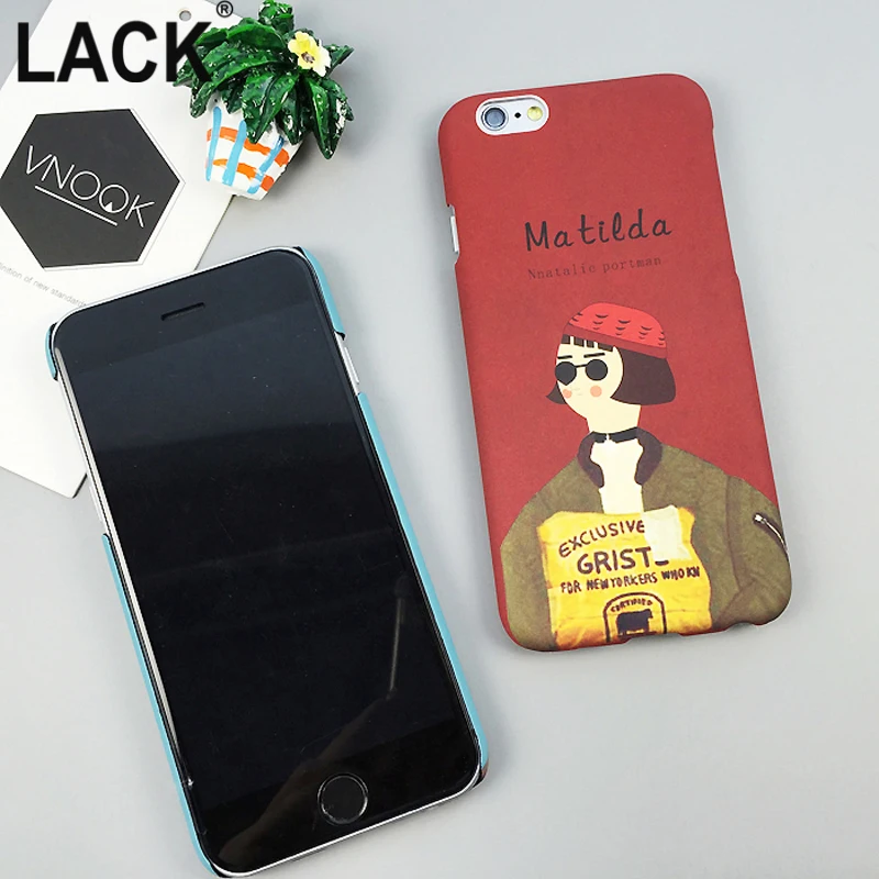 Отсутствие моды мультфильм профессиональный убийца Леон и Mathilda чехол для iphone 6