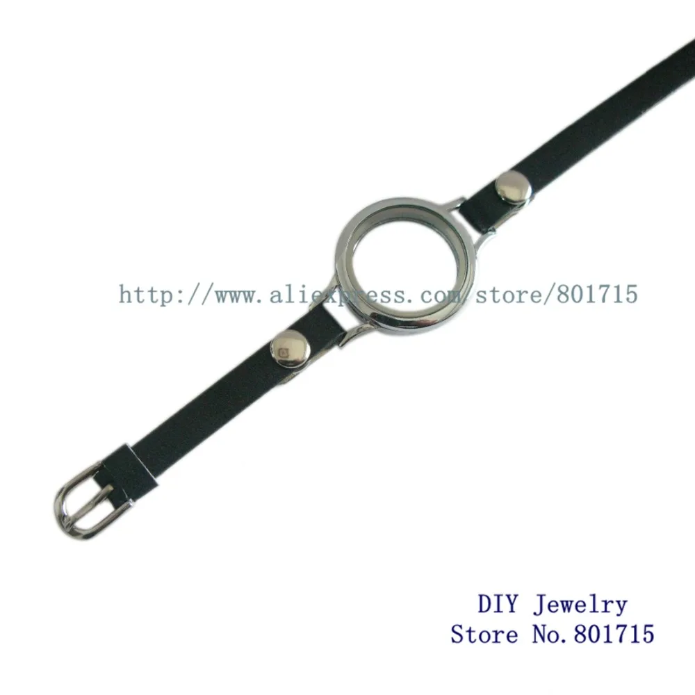 Браслет Простой Круглый скручивающийся винтовой верхний стеклянный медальон