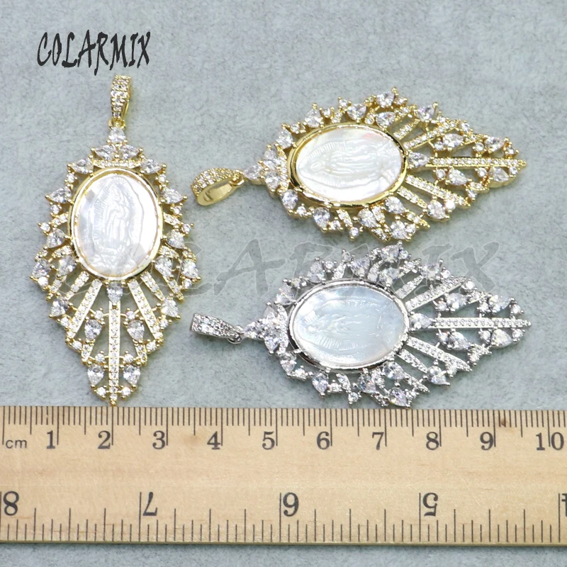 4 шт. циркониевые подвески с кристаллом циркония полые формы металлические