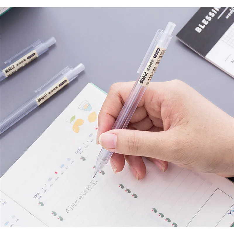 2шт корейский стиль канцелярские прозрачные автоматические карандаши