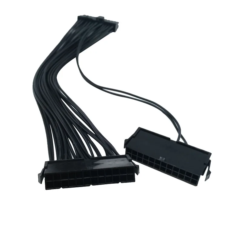 24 Булавки двойной PSU ATX Питание 30 см адаптер Кабельный разъем для добычи 20 + 4 PSU|dual