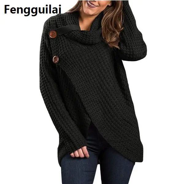 Зимний женский трикотажный свитер на пуговицах Свободный кардиган пальто теплый