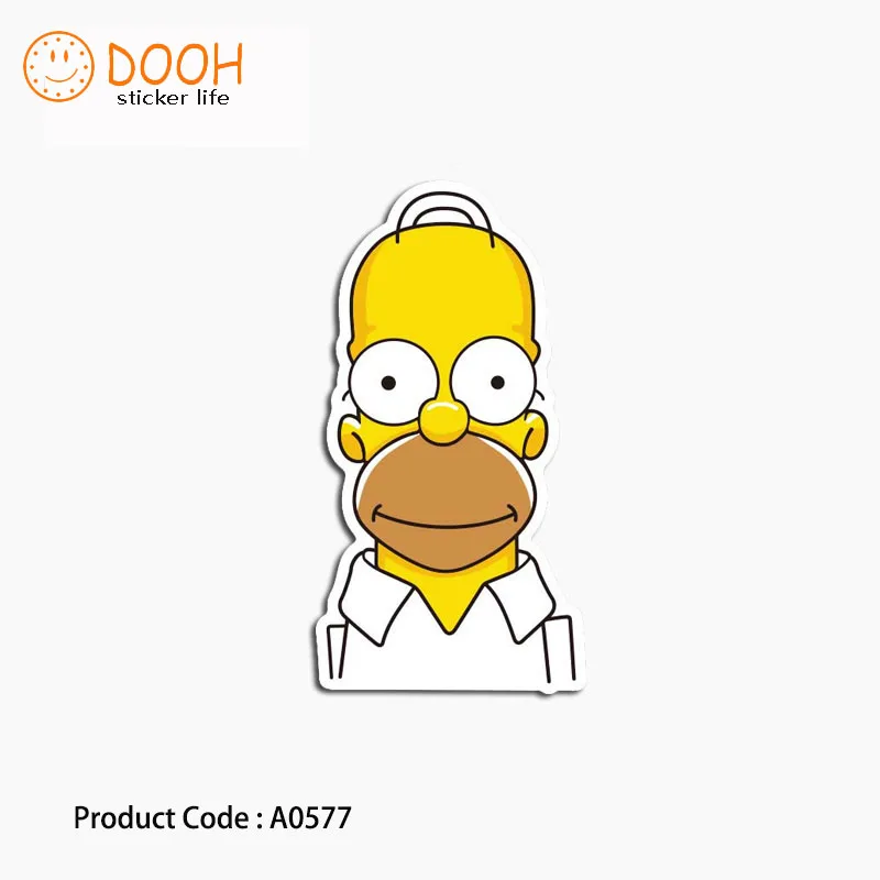 A0577 наклейка лысый 1 штука робот-голень кот милый призрак хобби чемодан ноутбук гитара багаж DIY скейтборд велосипед игрушка HZ 30 включен.