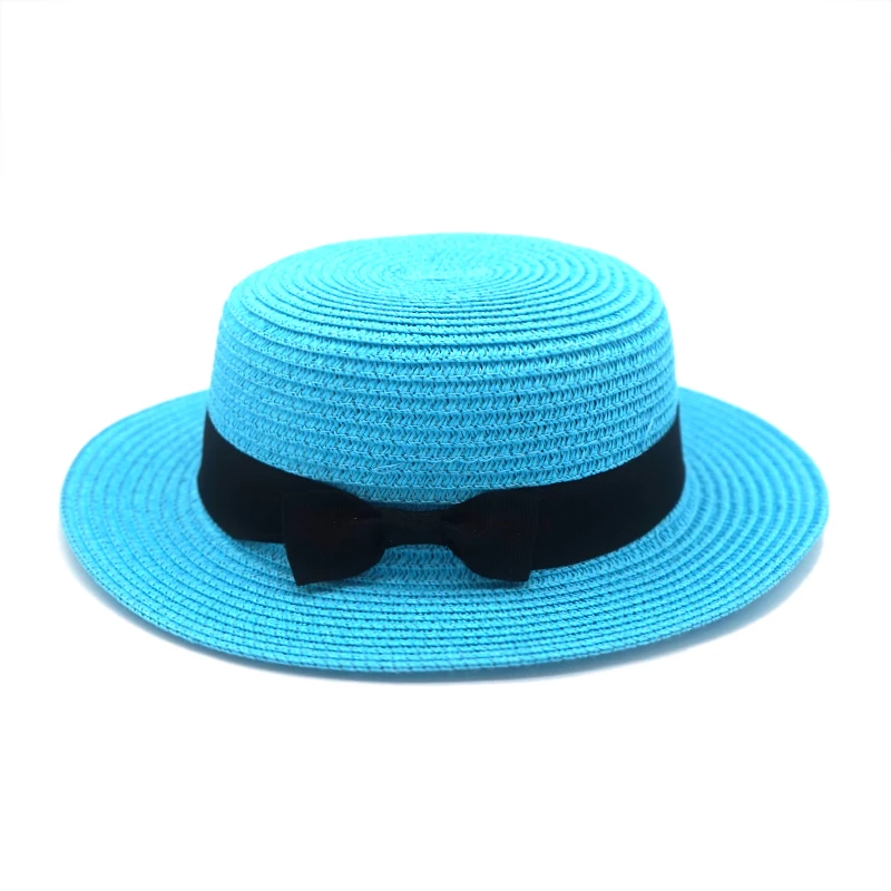 Простая Летняя Повседневная Панама для женщин шляпа родителей и детей пляжная