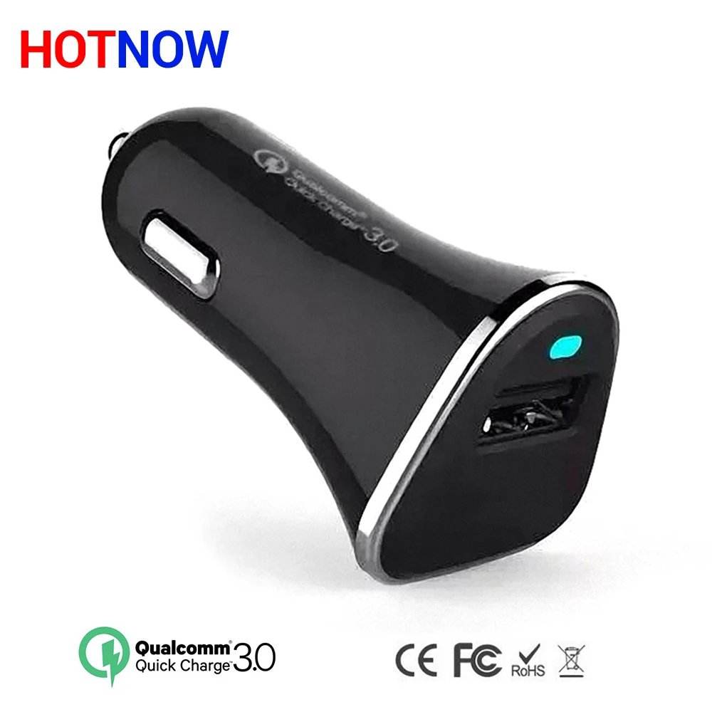 HOTNOW QC3.0/быстрая зарядка 3 0 36 Вт Переходник USB для зарядки в машине поддержка 12 В/1.5A 9