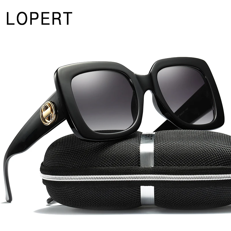 Женские солнцезащитные очки LOPERT Cat Eye брендовые дизайнерские винтажные оверсайз