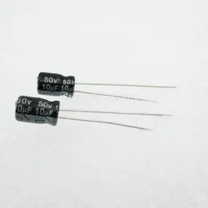50 шт.лот 10 мкФ с алюминиевой крышкой, 50В, алюминиевый электролитический конденсатор, алюминиевая крышка, 5*7 электролитический конденсатор с алюминиевой крышкой, 50В 10 мкФ