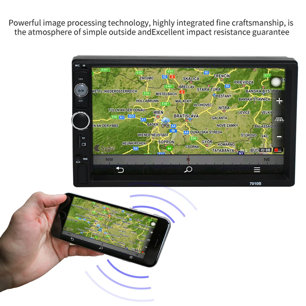 AIYIMA 7 &quot1 Дин MP5 плеер Bluetooth Автомобильный мультимедийный Видео Hands free TF FM MP4