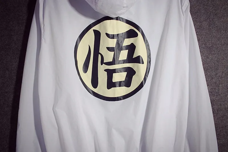 TANG унисекс косплей мужские летние куртки Jaqueta Masculina аниме Dragon Ball тонкая Солнцезащитная ветровка с капюшоном