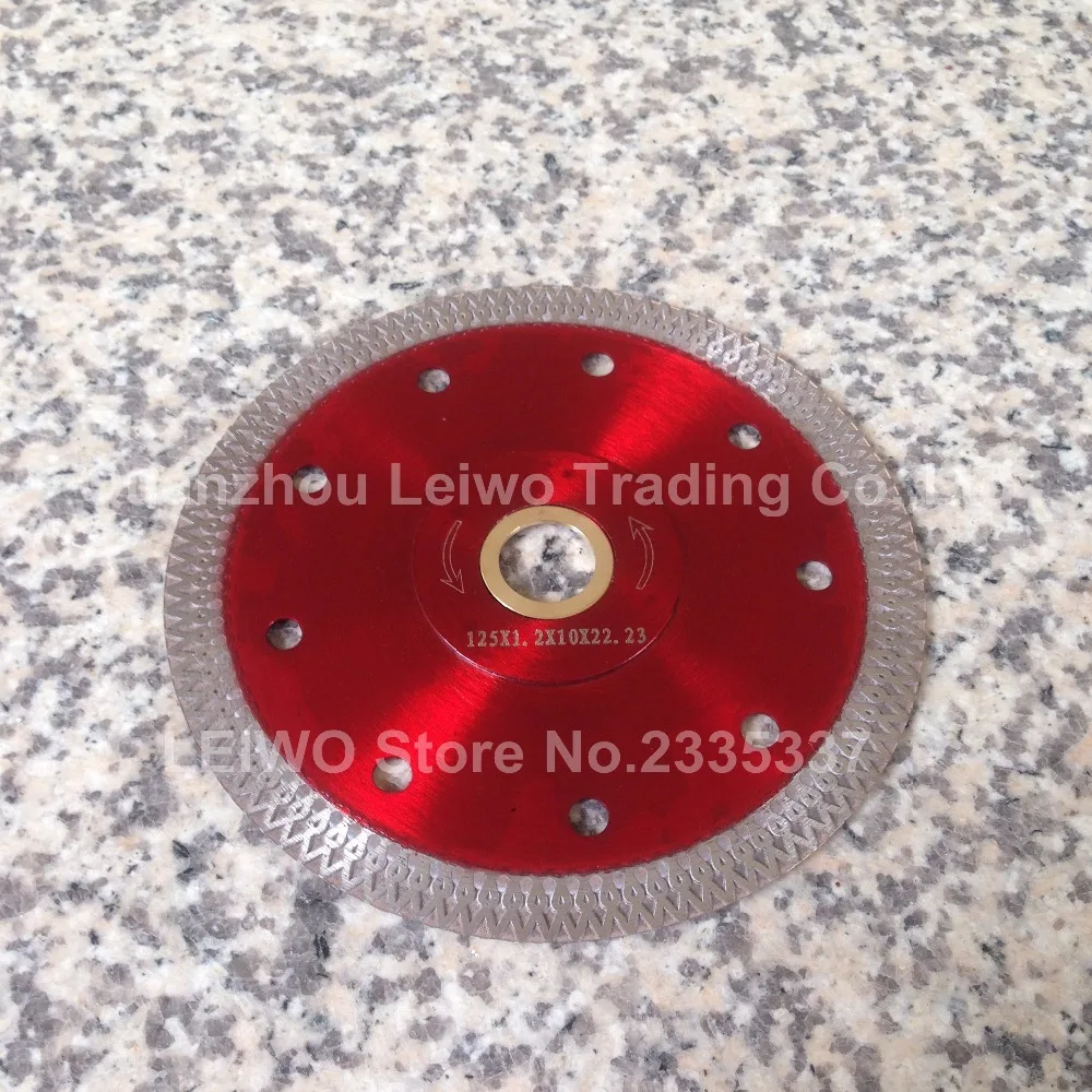 Алмазные лезвия керамические 5 дюймов (125 мм) Ультра тонкий алмазный диск для