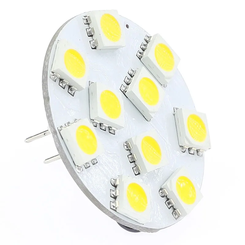 Светодиодная круглая плата G4 10LED SMD 5050 широкое напряжение 12 В постоянного тока