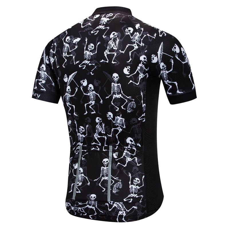 Weimostar брендовая черная футболка с черепом для езды на велосипеде Мужская из