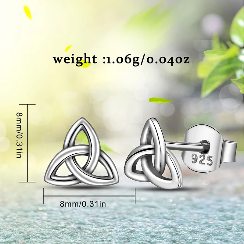 Женские серьги пусеты с узлом Eudora подлинные из стерлингового серебра 925 пробы