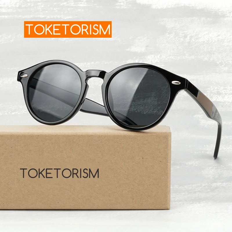 

Toketorism Men Women's Fashion 2021 Black Sunglasses Anti Glare Polarized Glasses for Driving 0812